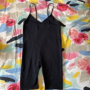 Black Spandex Romper.